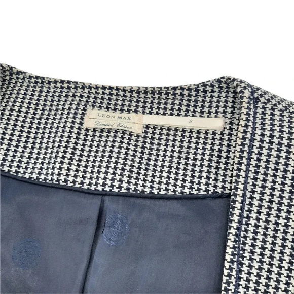 Easton Neston Studio Leon Max Limited Edition Houndstooth Blazer Size 0 - Picture 5 of 7